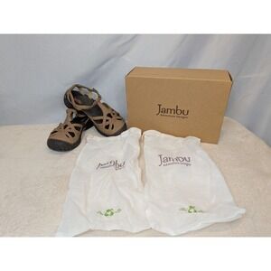 Jambu Gail Vegan Strappy Sandals Women's 7.5 Taupe Comfort Gorpcore Outdoor